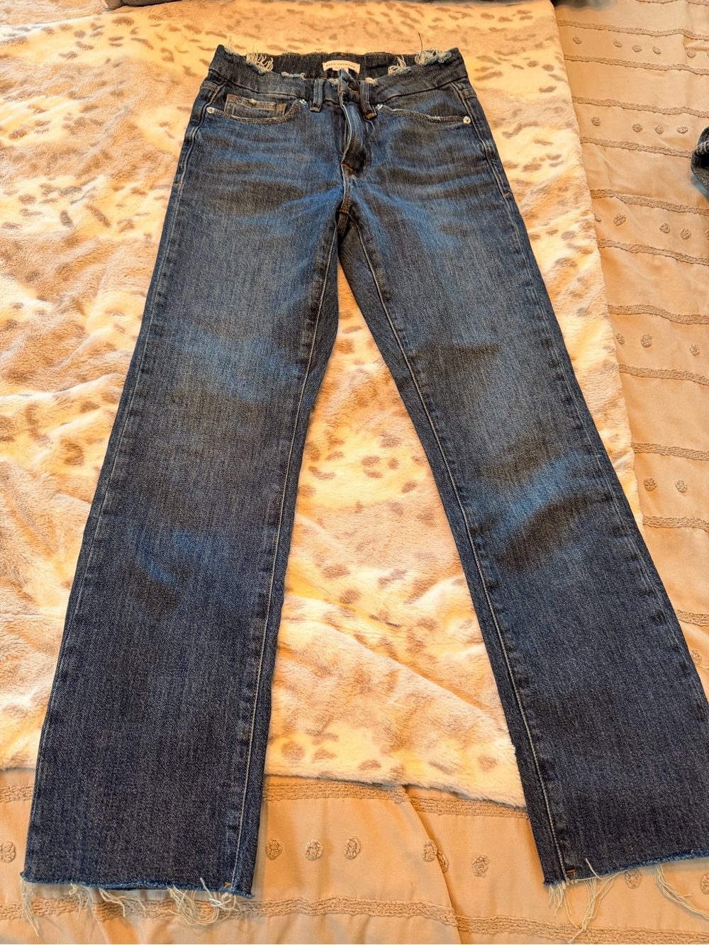 Good American Dark Blue Flare Jeans